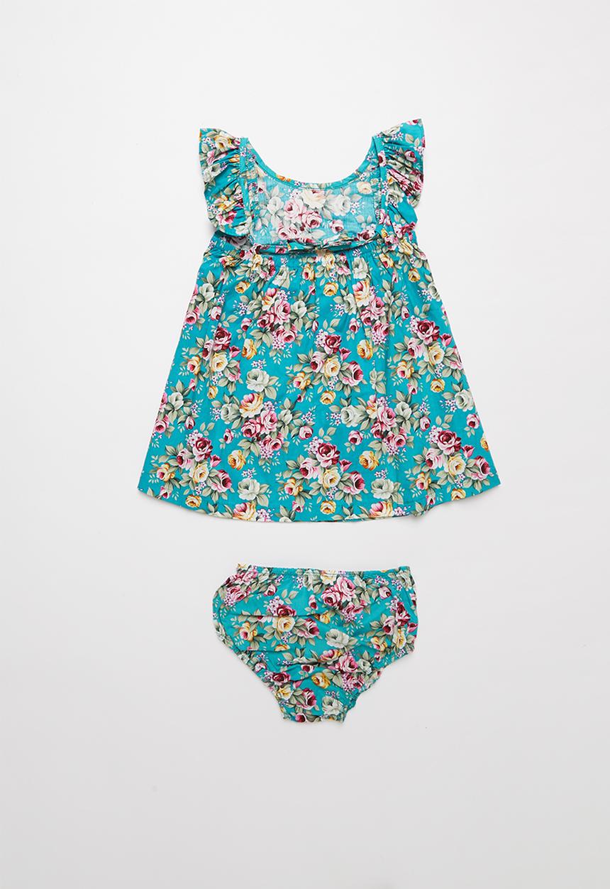 Pop Candy - Floral dress & pants set - multi