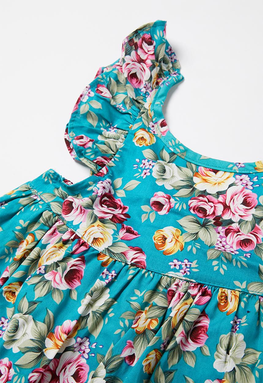 Pop Candy - Floral dress & pants set - multi
