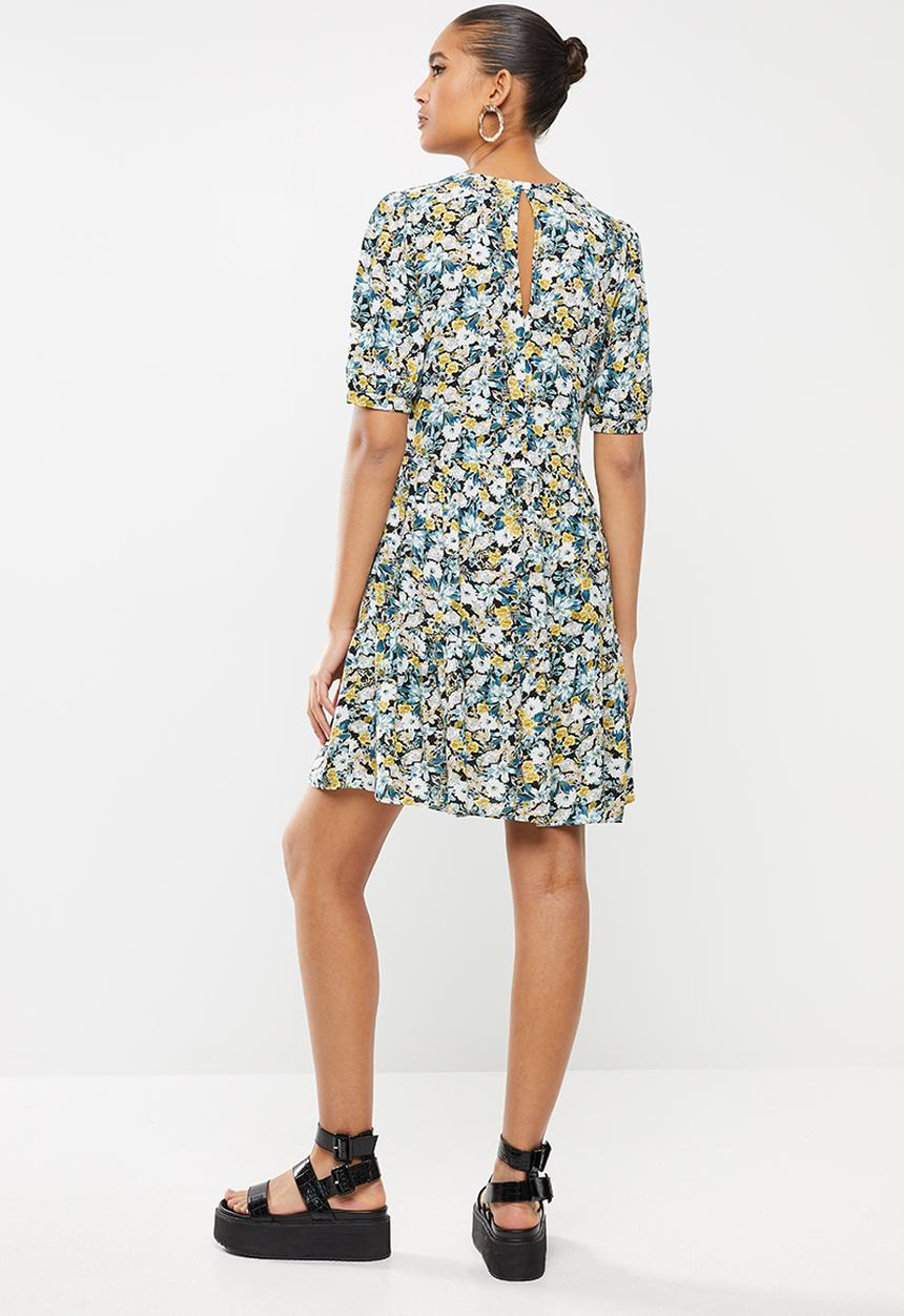 Blake - cotton poplin tiered mini dress