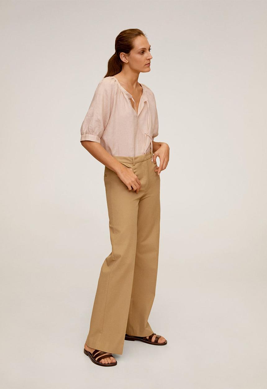 MANGO - Blouse santa - light pastel pink