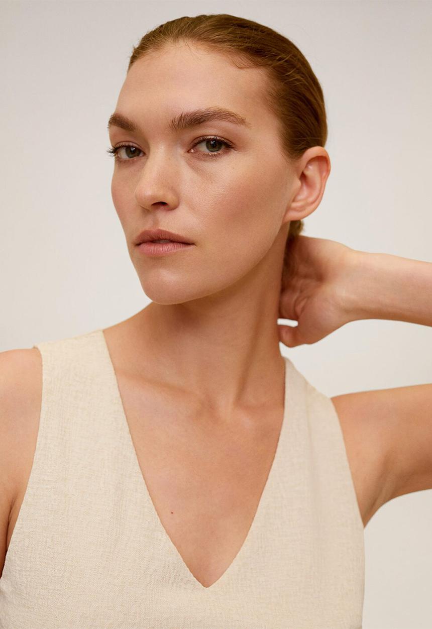 MANGO - Verdi jumpsuit- light beige
