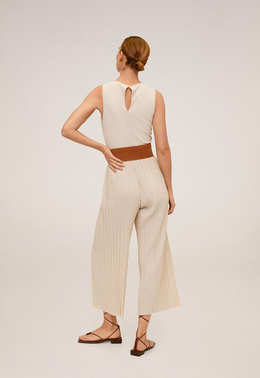 MANGO - Verdi jumpsuit- light beige