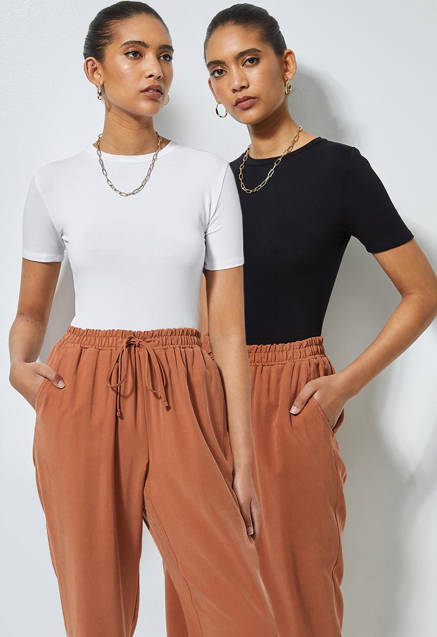 Superbalist - 2Pack crew neck tee - black & white