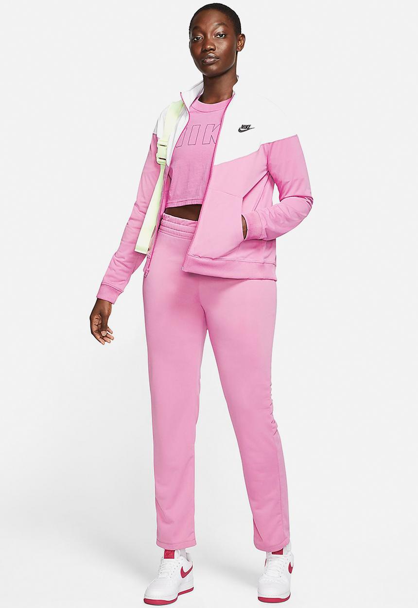Nike - W nsw track suit - pink & white