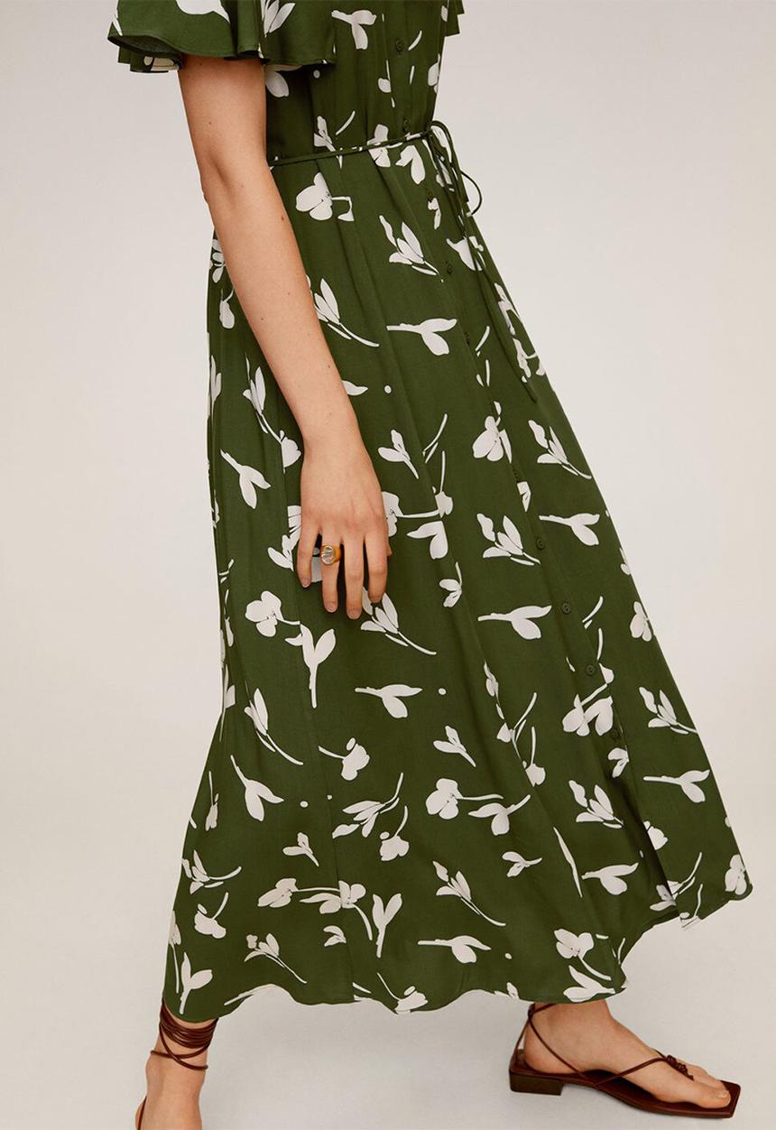MANGO - Dress Clau - khaki