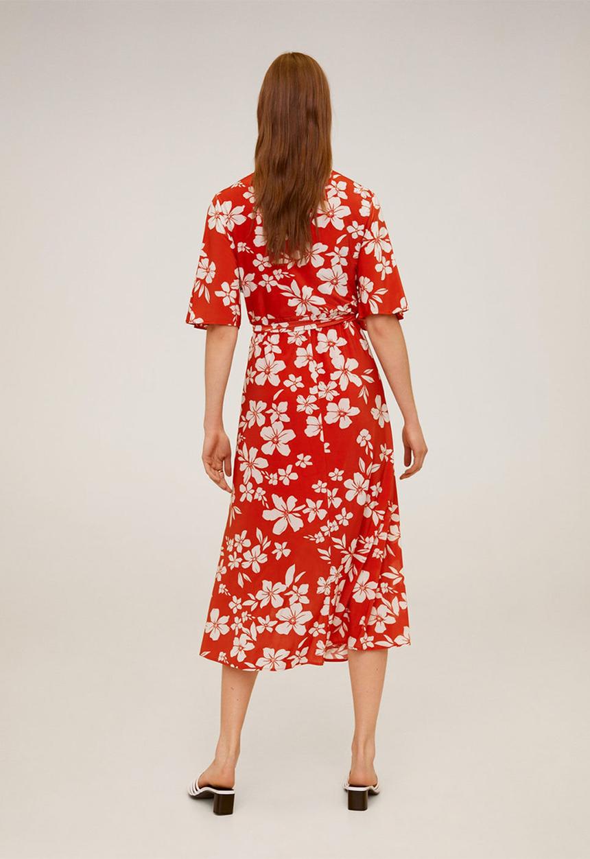 MANGO - Dotty dress - red & white 