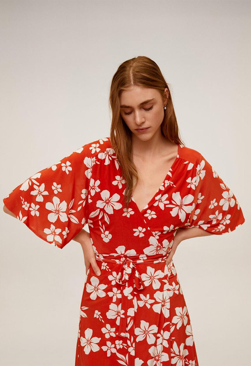 MANGO - Dotty dress - red & white 