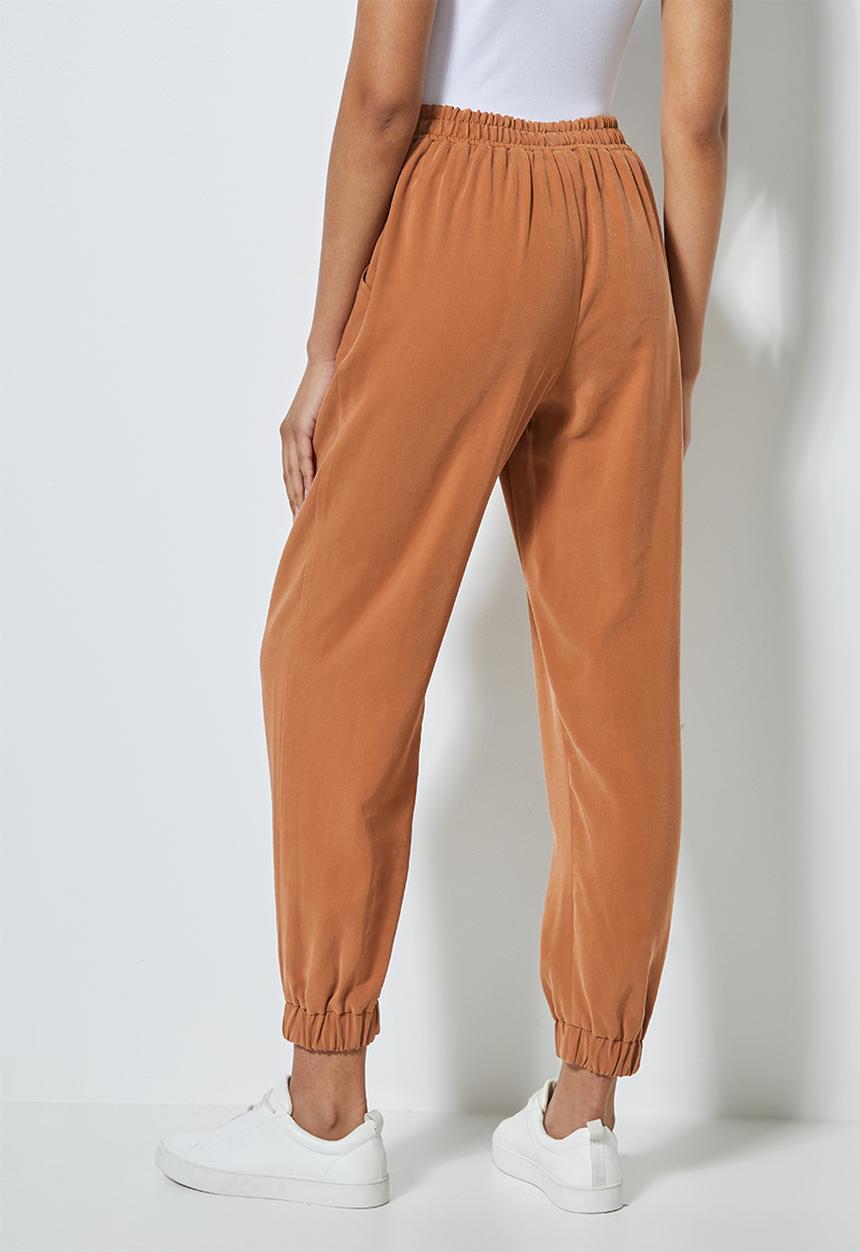 Superbalist - Premium jogger with elasticated cuff - brown