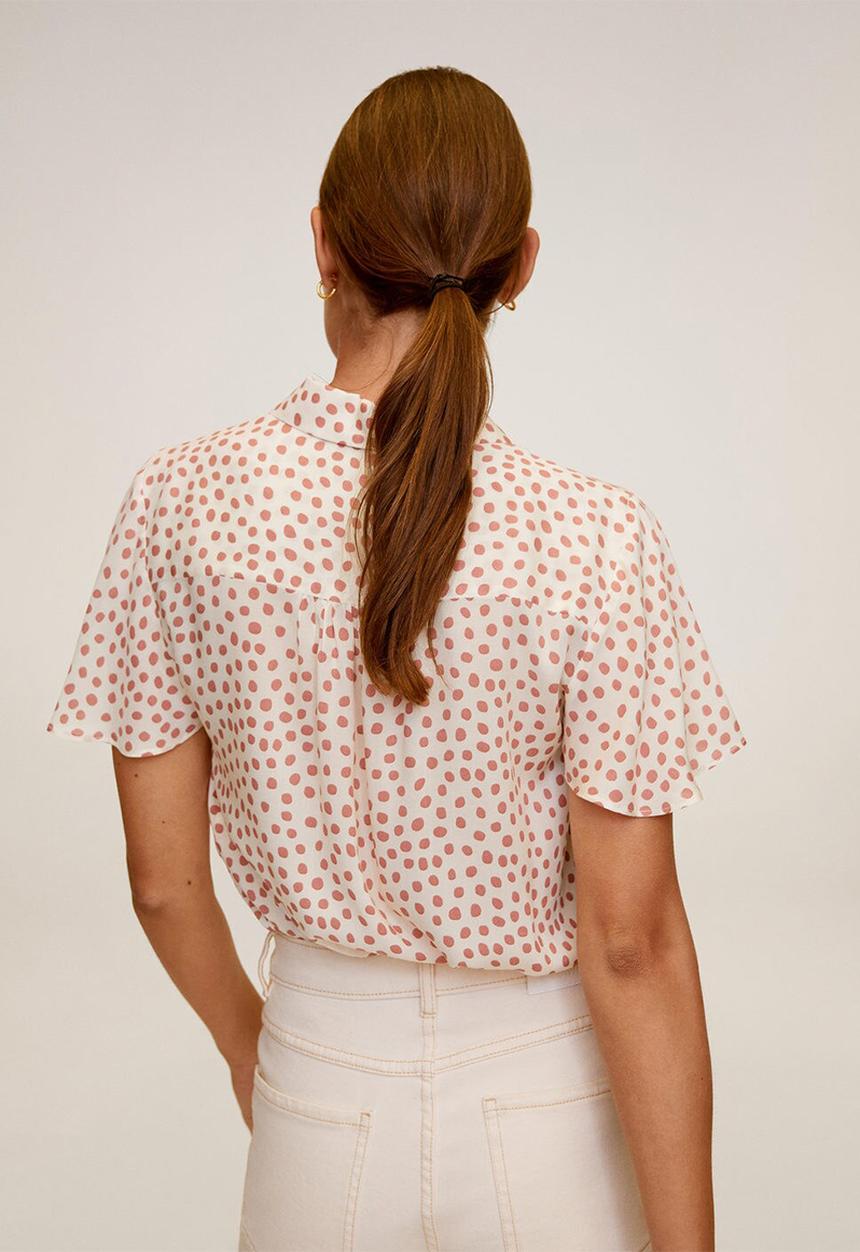 MANGO - Shirt clau - light beige