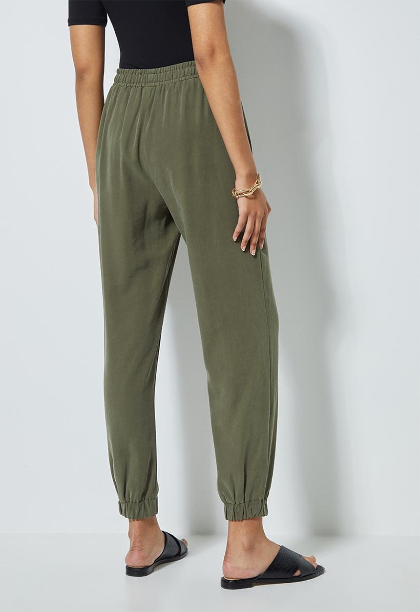 Superbalist - Premium jogger with elasticated cuff - olive