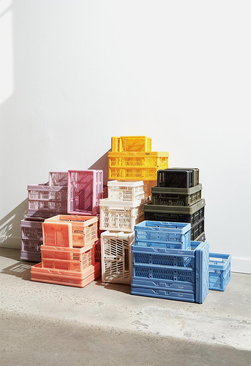 Typo - Small foldable storage - peach