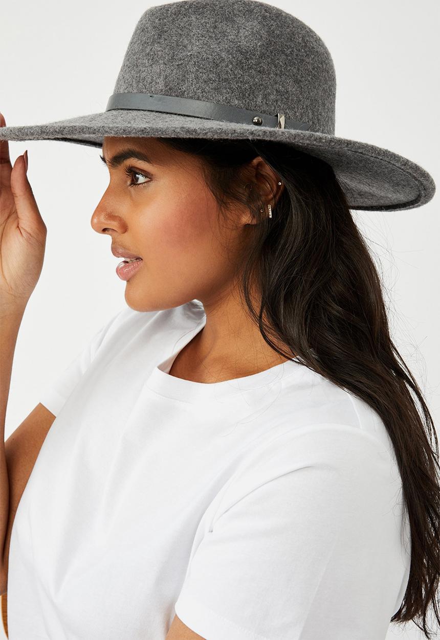 Rubi - Frankie felt panama - grey marle