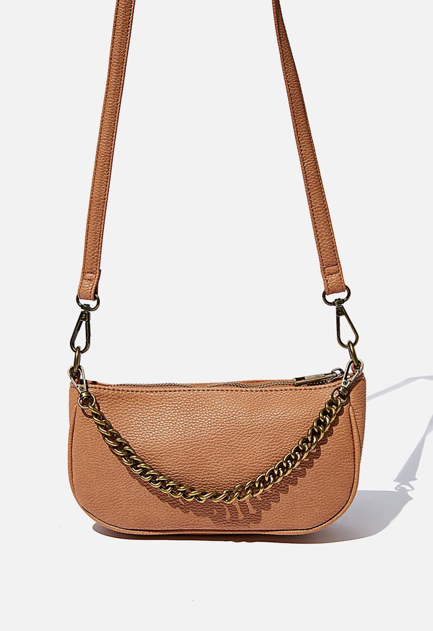 Rubi - Sophia chain cross body bag - tan