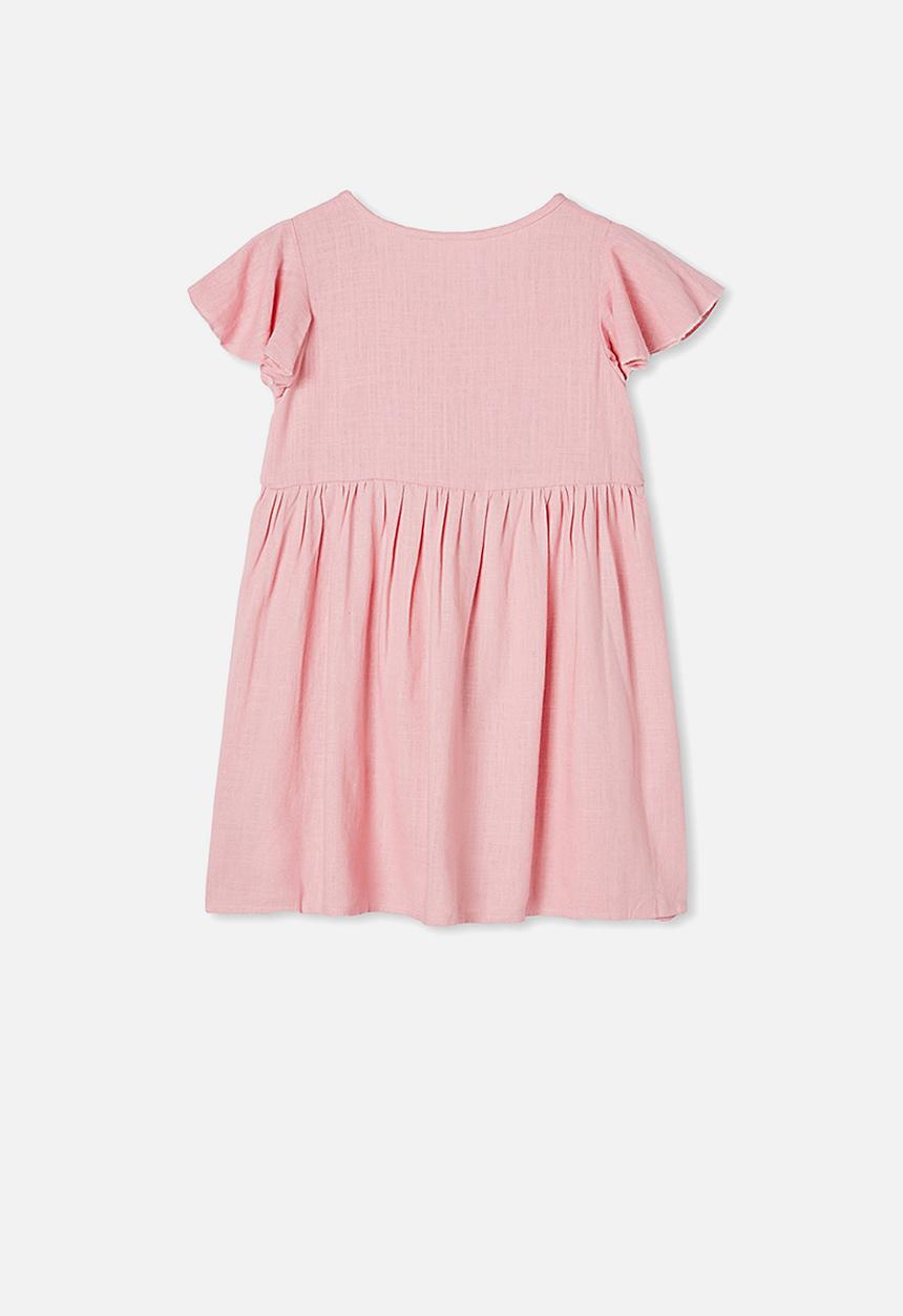 Cotton On - Vanessa short sleeve dress - marshmallow