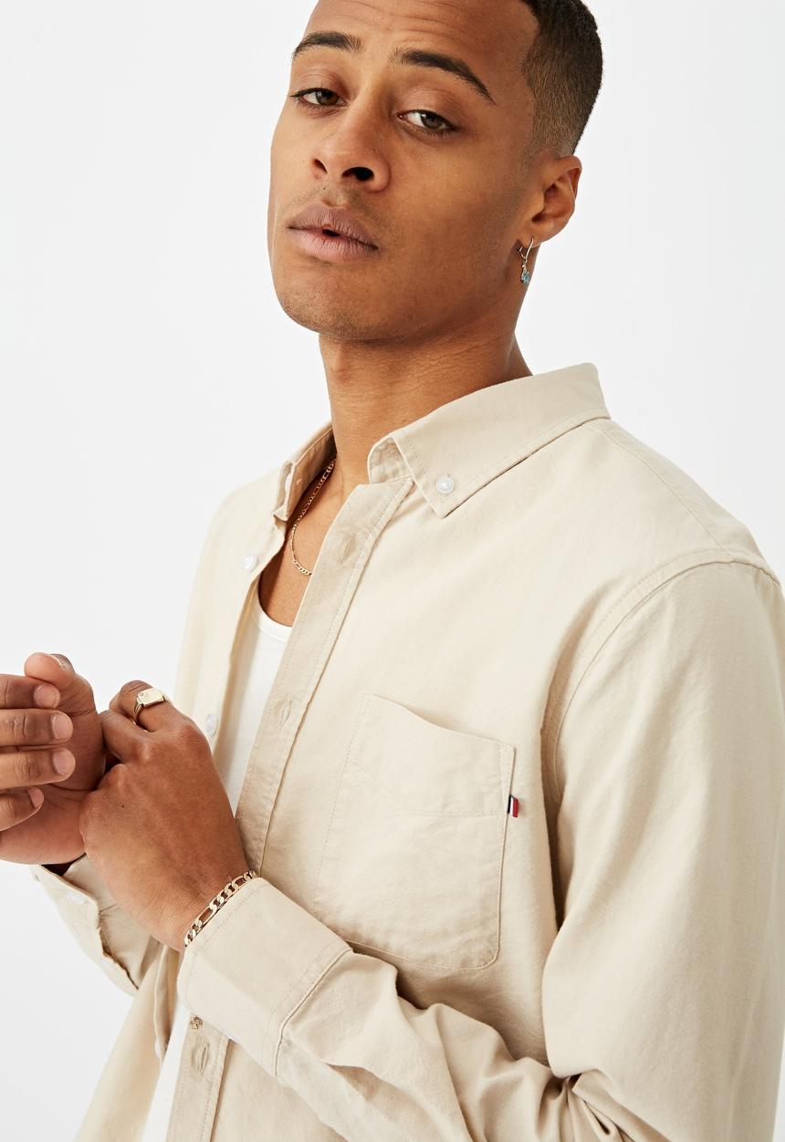 Cotton On - Brunswick shirt 3 - ecru