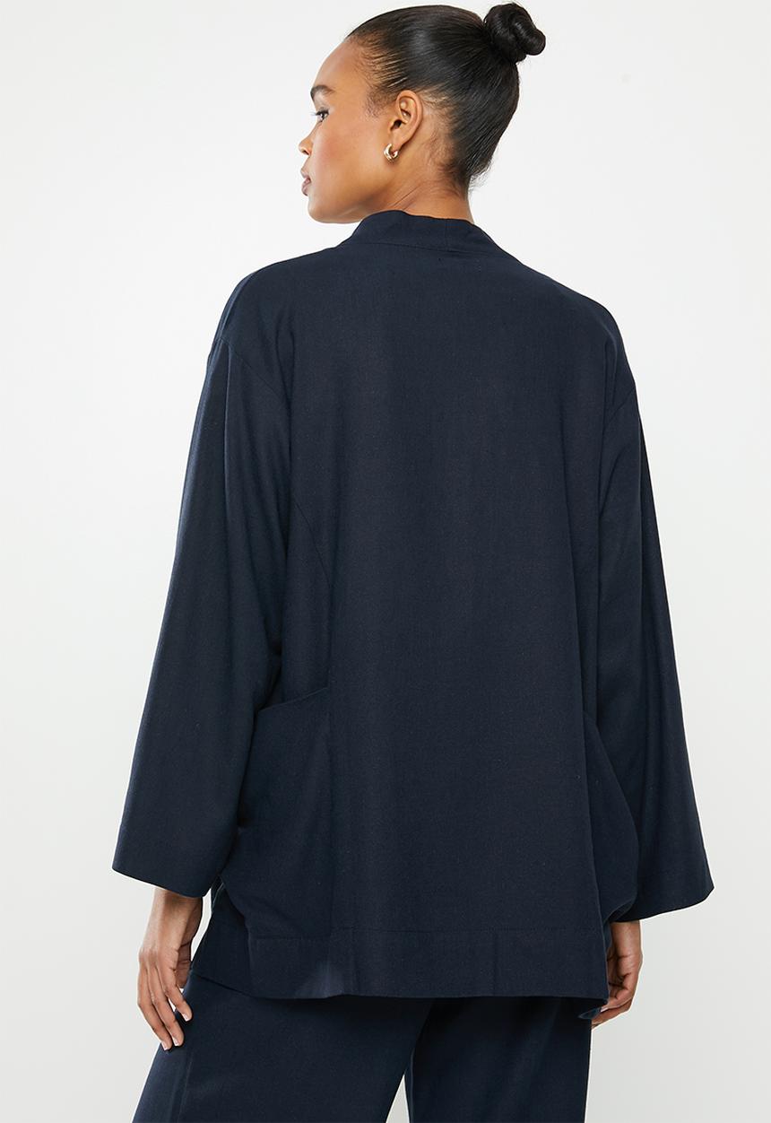 edit - Linen Shacket- navy