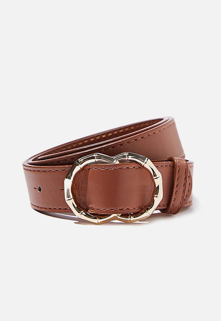 Rubi - Double circle belt - tan