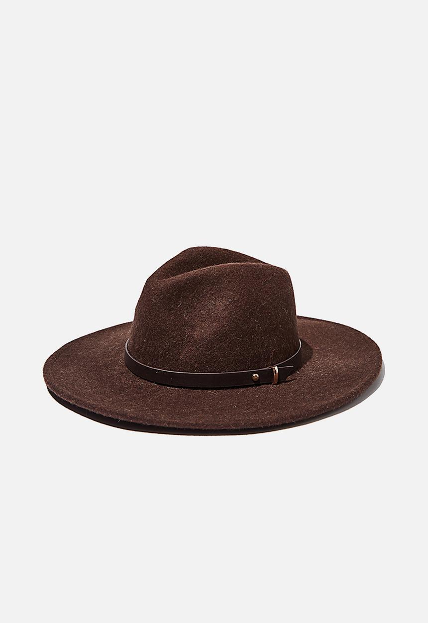 Rubi - Frankie felt panama - brown