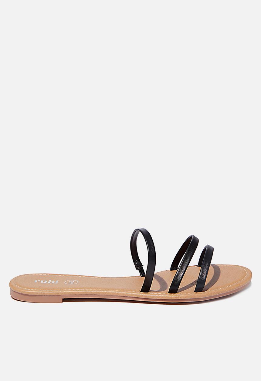 Cotton On - Everyday strappy triple slide - black