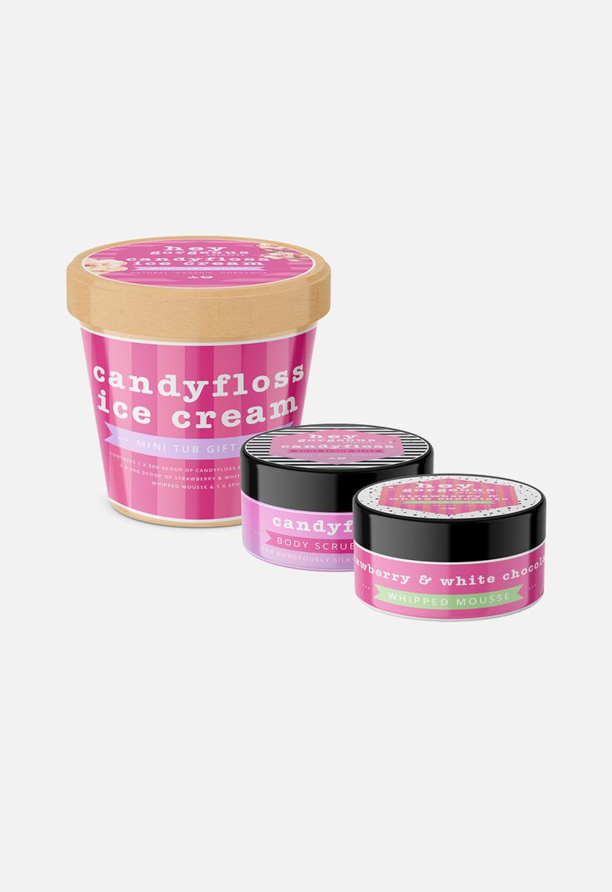 hey gorgeous - Candyfloss Ice Cream Mini Tub Gift Set