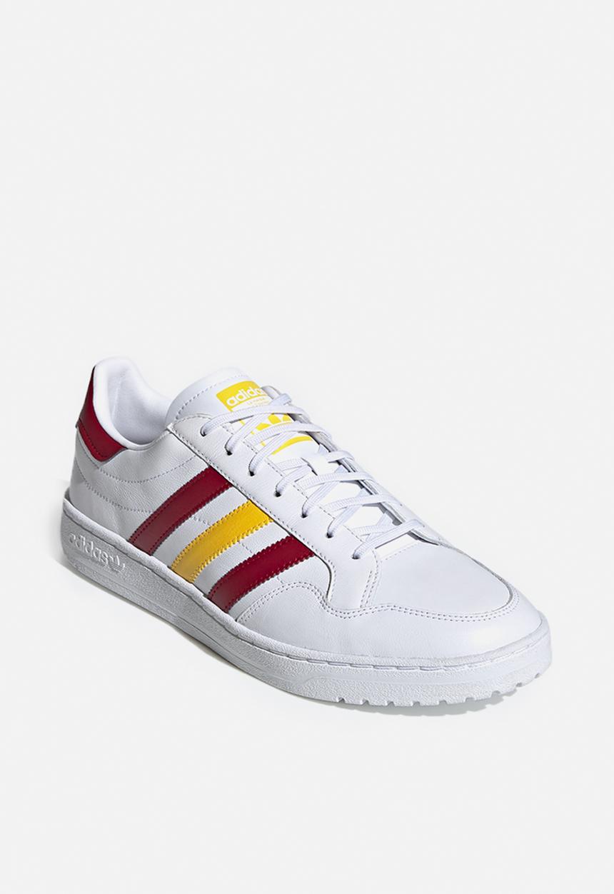 adidas Originals - Team Court - ftwr white / collegiate burgundy / wonder glow