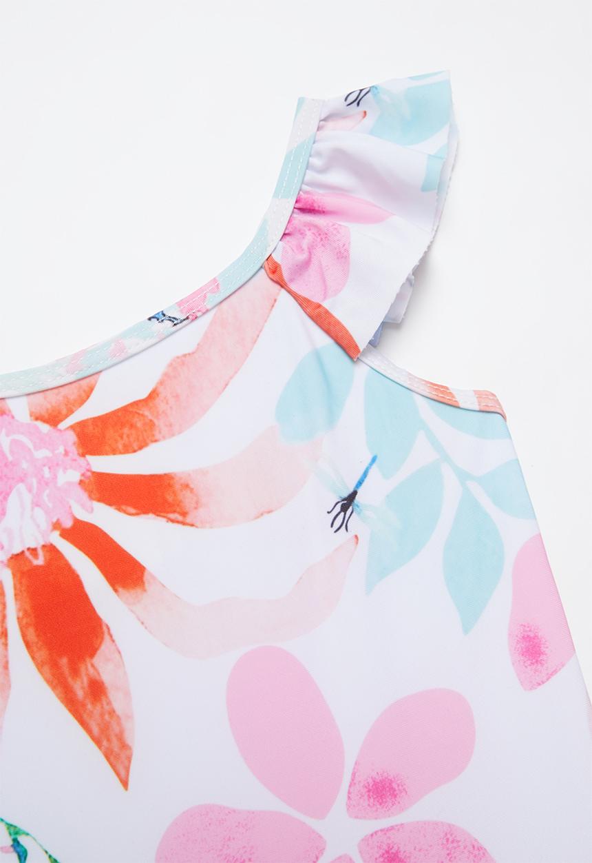 Pop Candy - Girls flower print swimsuit - multi