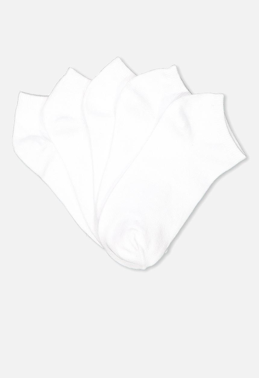 Cotton On - 5 Pack ankle sock - white