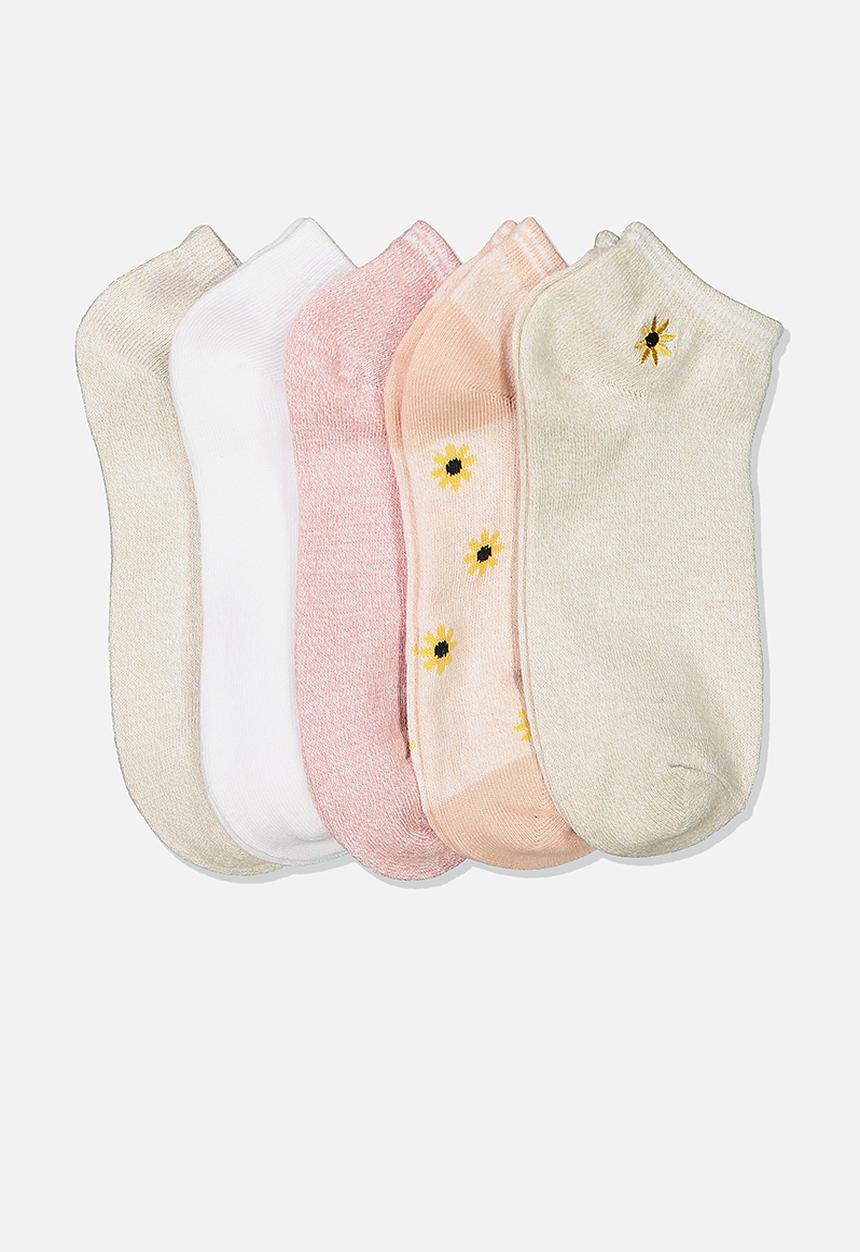 Cotton On - 5 Pack ankle sock - multi