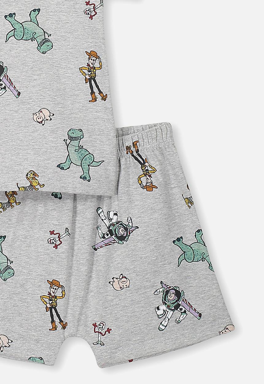 Cotton On - Hudson shory sleeve pj set - grey