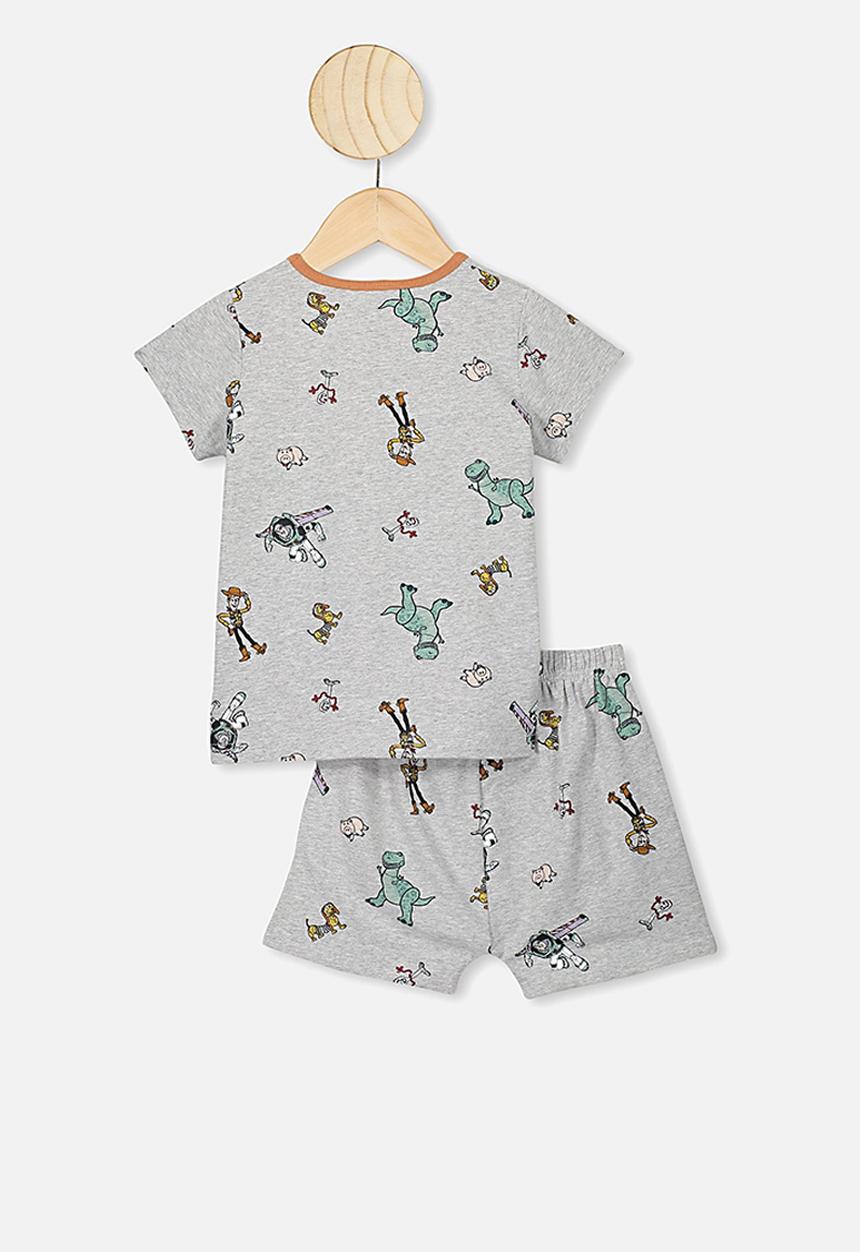 Cotton On - Hudson shory sleeve pj set - grey