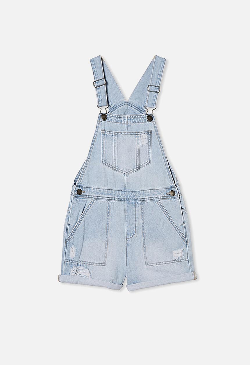 Free by Cotton On - Sophie denim shortall - blue