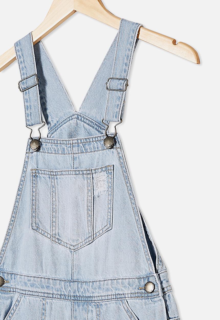 Free by Cotton On - Sophie denim shortall - blue