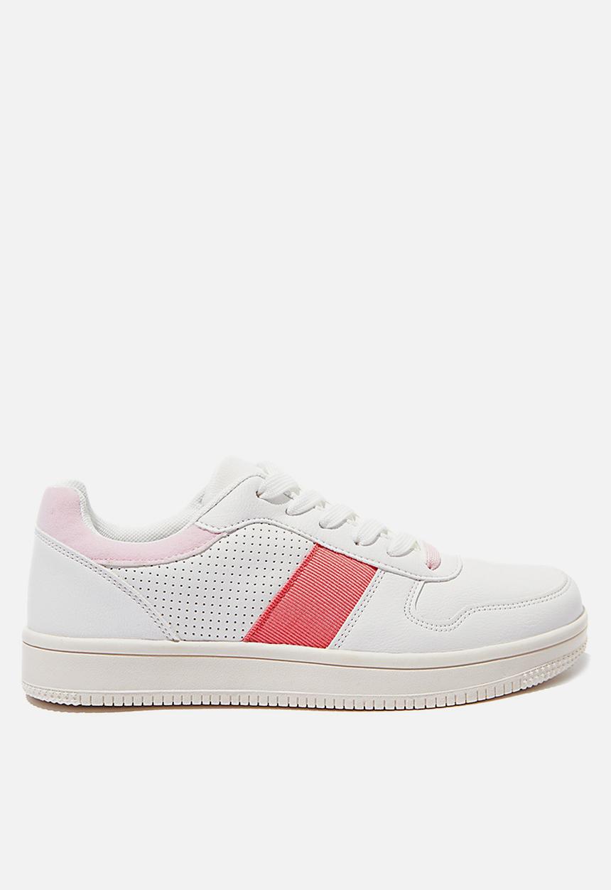 Cotton On - Alba retro low rise - white coral pink