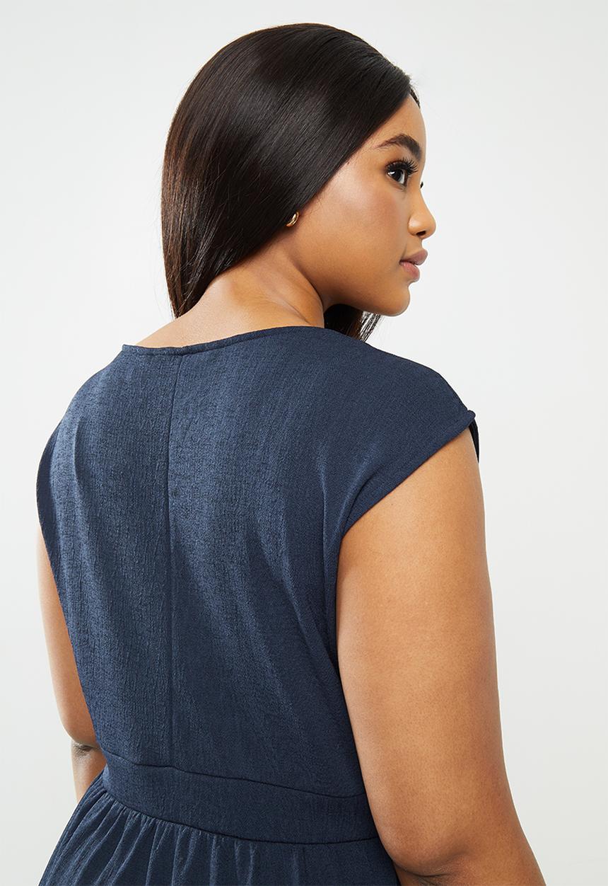 Vero Moda - Lina above knee dress curve - navy