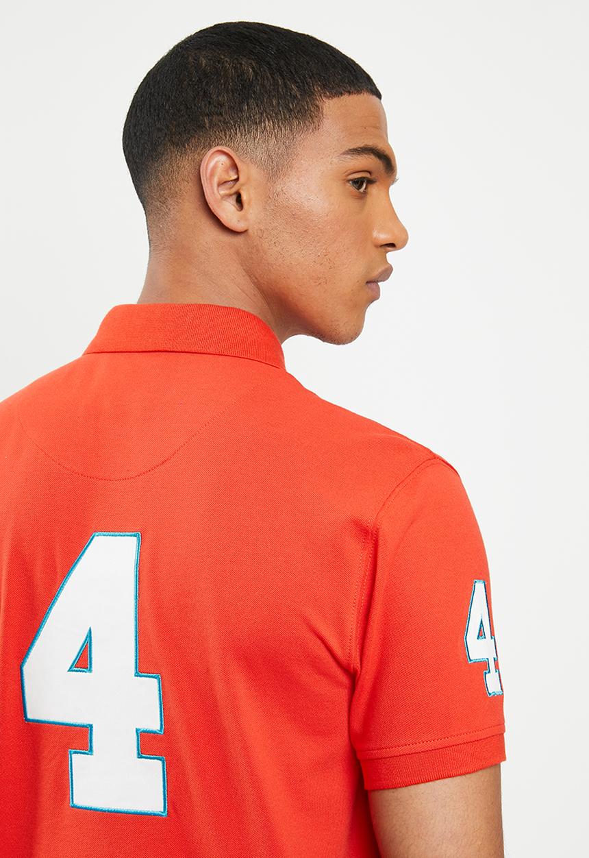POLO - Prs logo mania golfer - orange