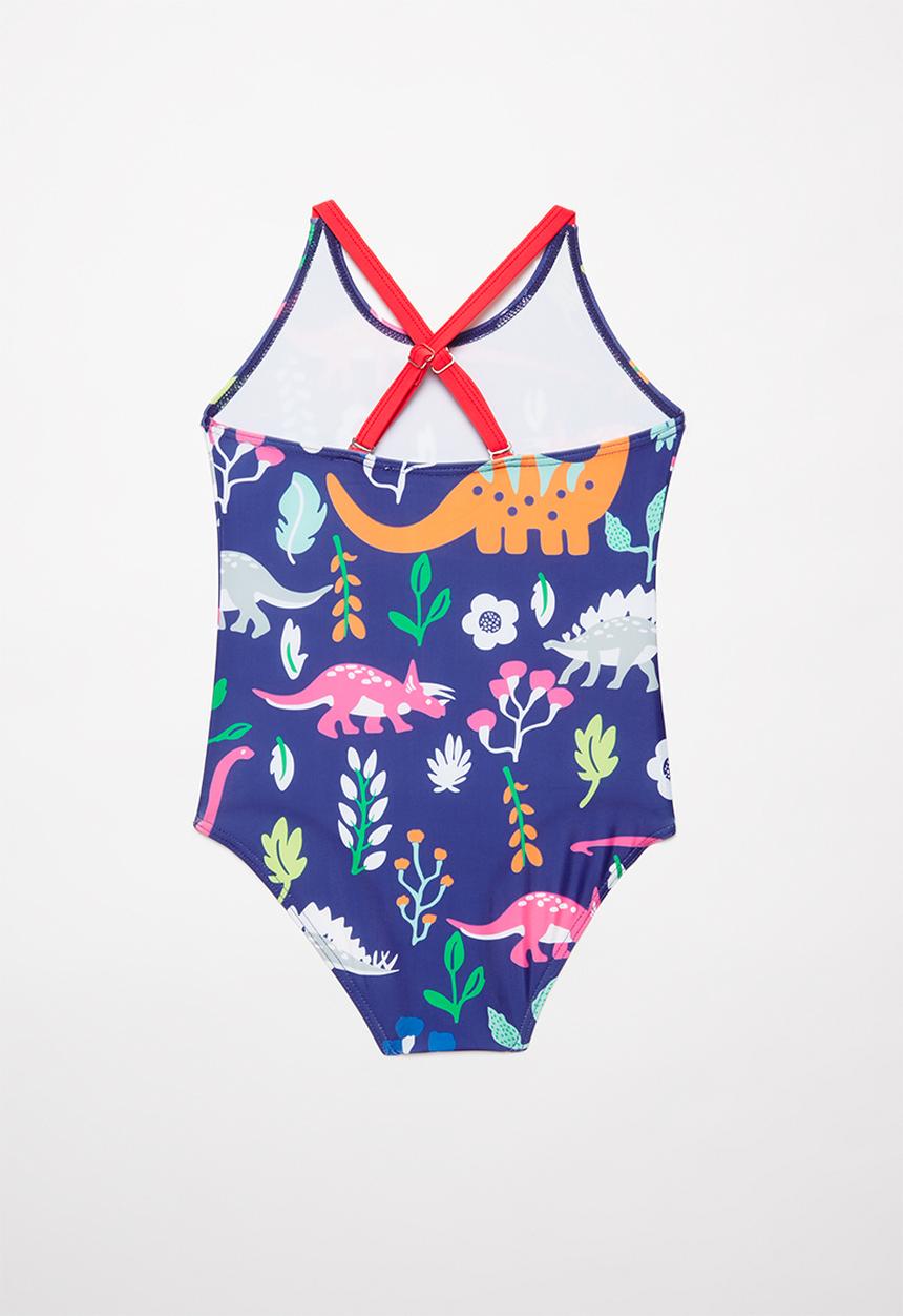 Pop Candy - Girls printed swimsuit - blue