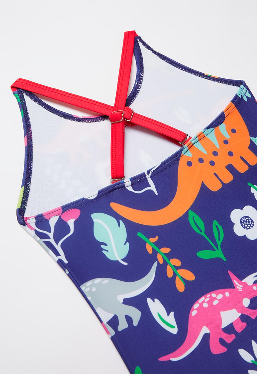 Pop Candy - Girls printed swimsuit - blue
