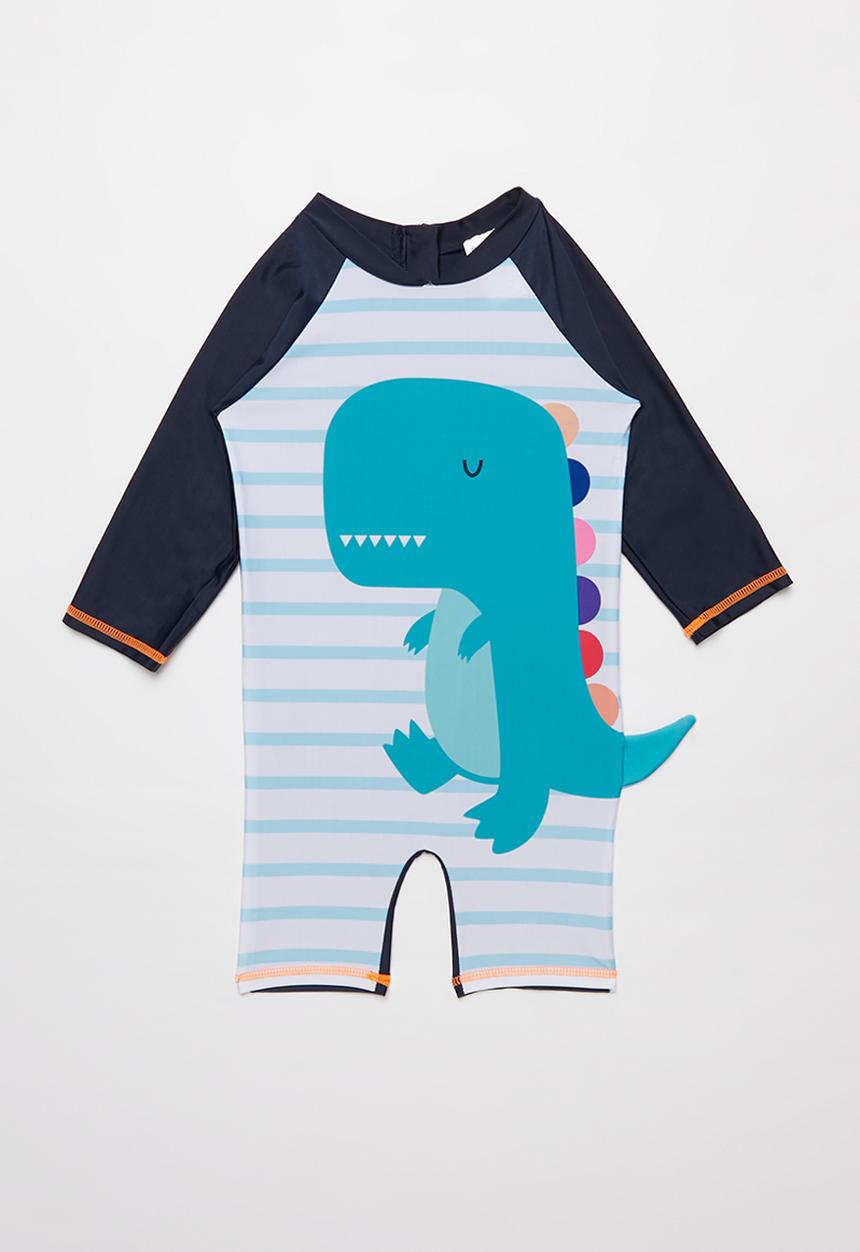 Pop Candy - Boys dino swimsuit - blue