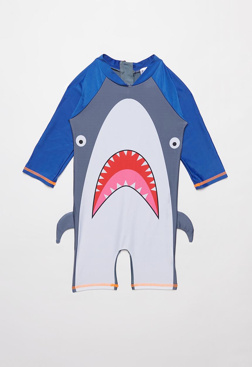 Pop Candy - Boys shark swimsuit - multi