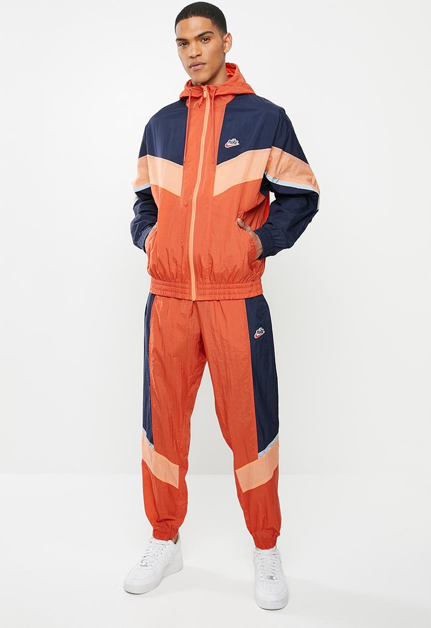 Nike - Nike sportswear he wr+ unld jacket - orange & navy 