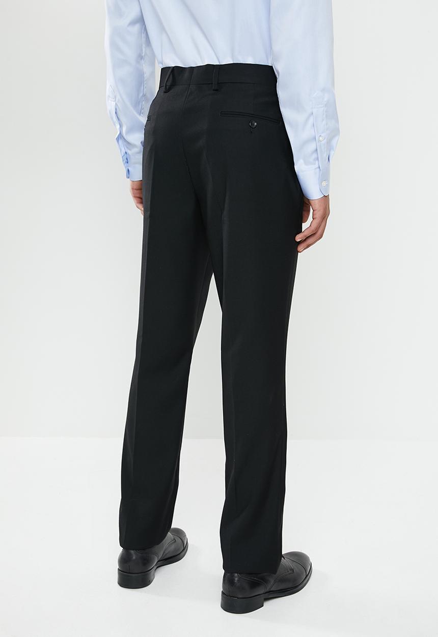 POLO - Classic custom fit formal trouser - black