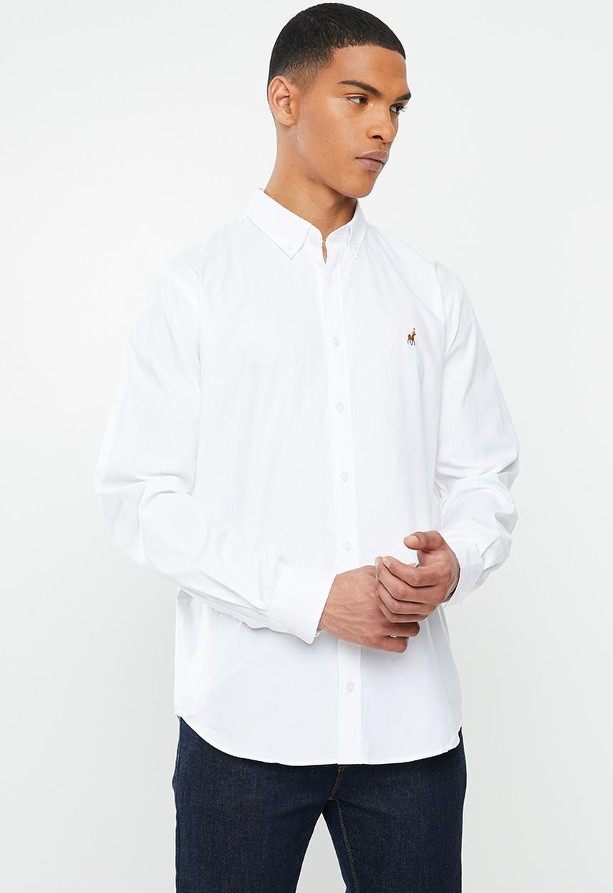 POLO - Prs Churchill oxford shirt - white