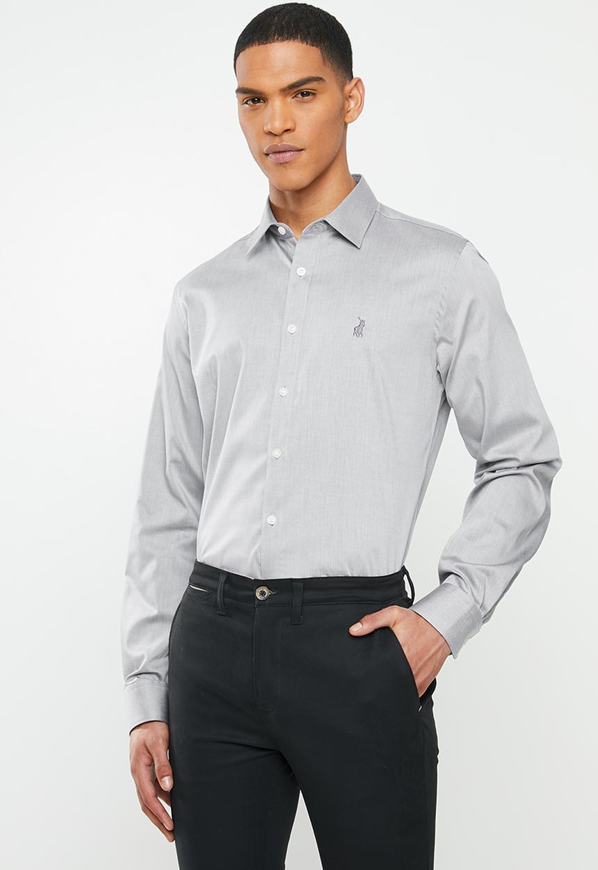 POLO - Prs Amalfi classic twill shirt - grey