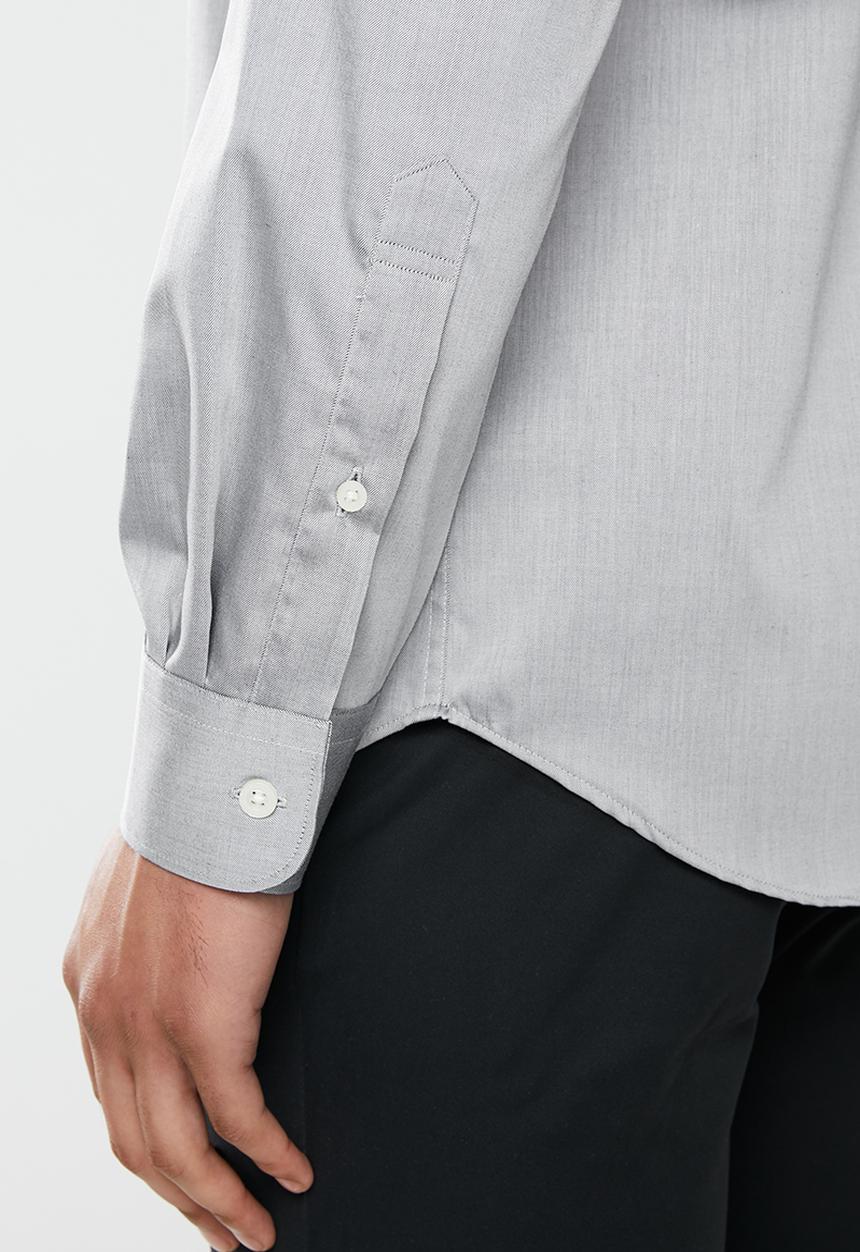 POLO - Prs Amalfi classic twill shirt - grey
