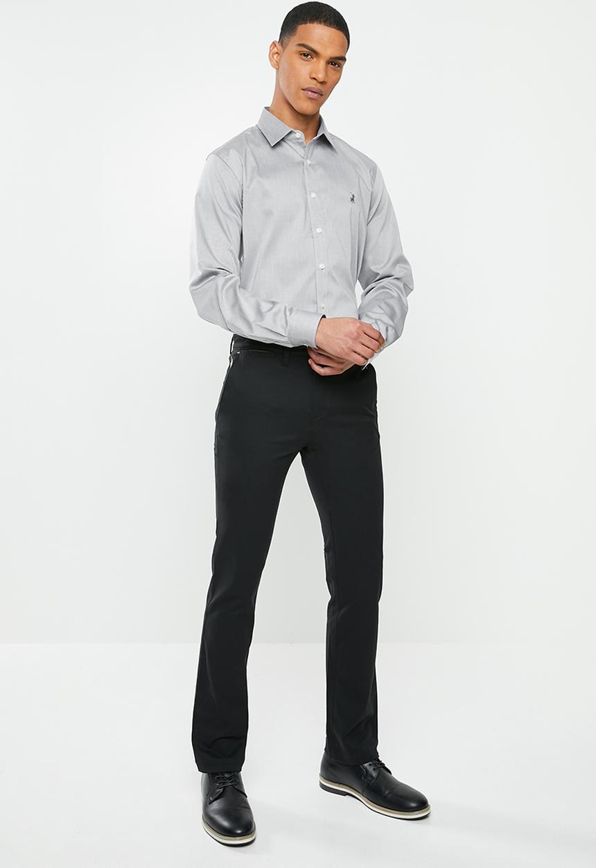 POLO - Prs Amalfi classic twill shirt - grey
