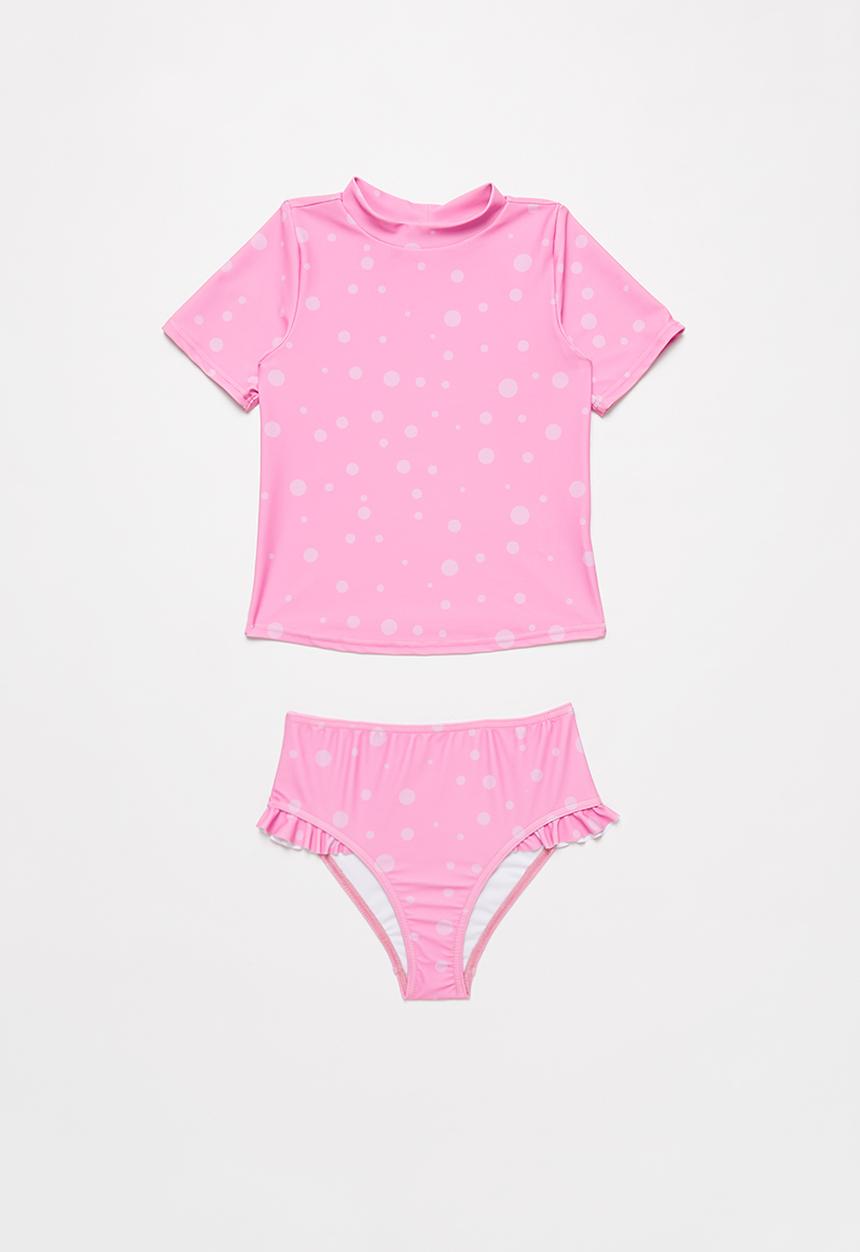 Pop Candy - Polka dot two piece swimsuit - pink