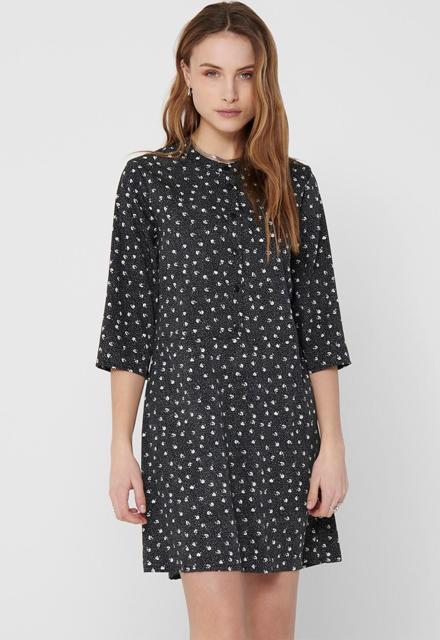 Jacqueline de Yong - Ora 3/4 dress - black
