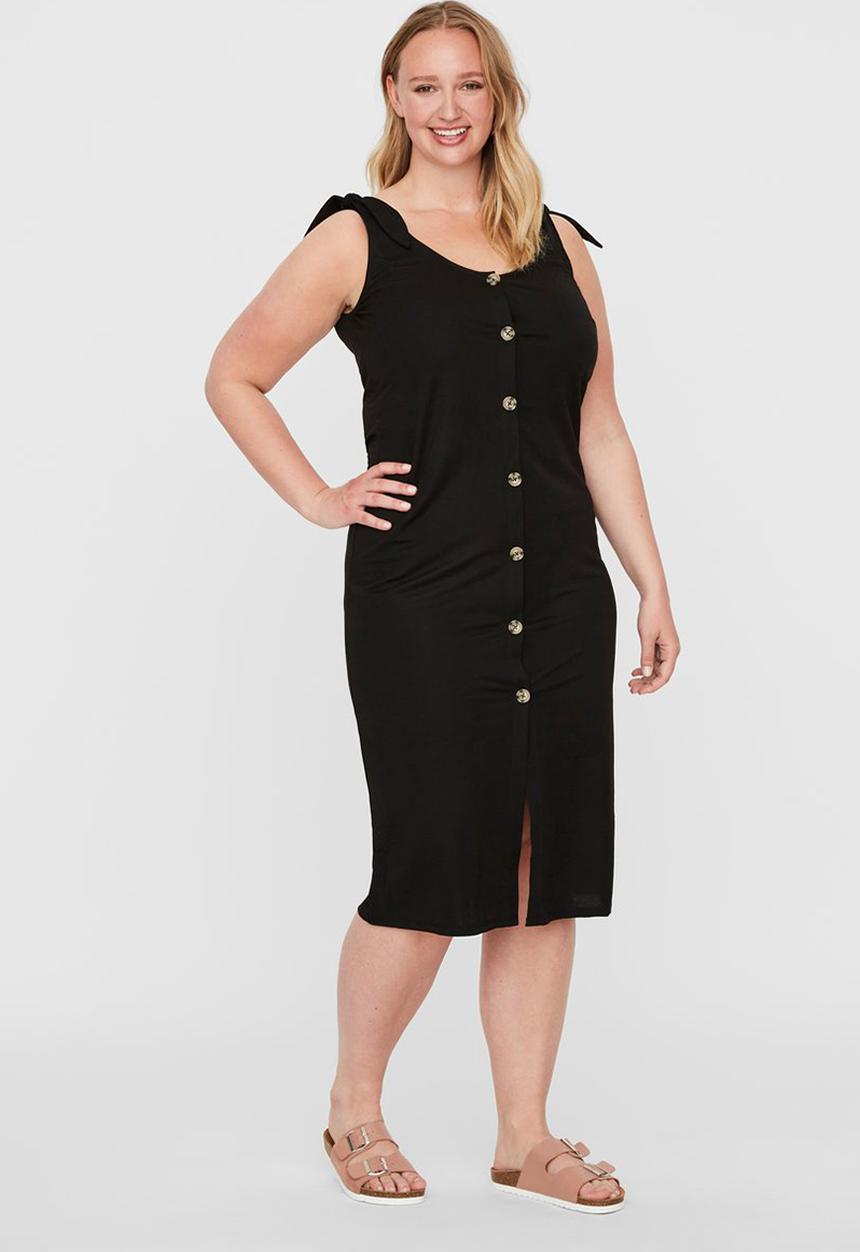Vero Moda - Petra sleeveless calf dress - black