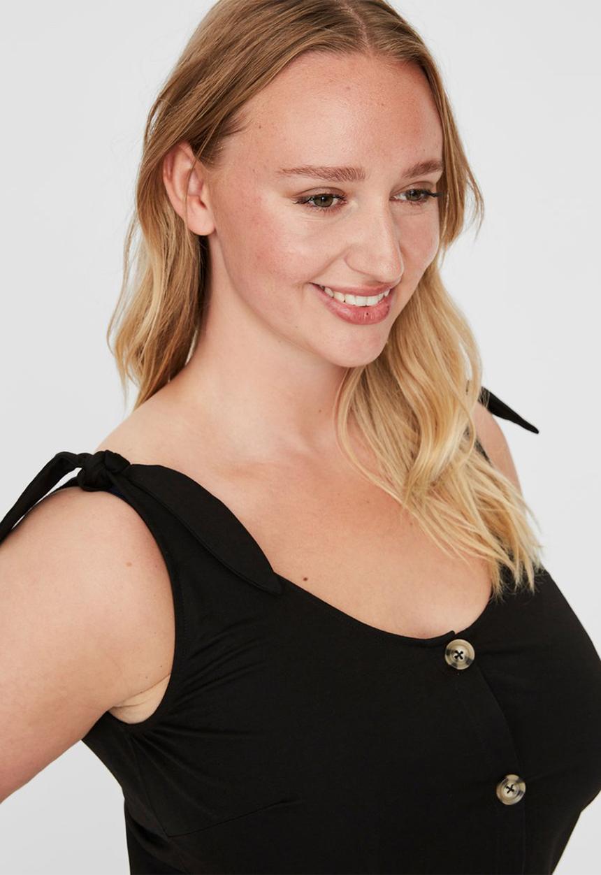 Vero Moda - Petra sleeveless calf dress - black