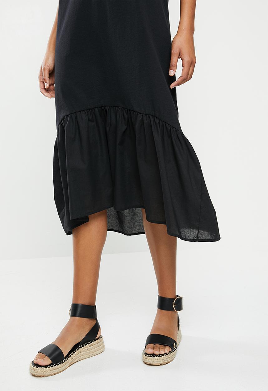 Jacqueline de Yong - Tonya life short sleeve V-neck dress - black